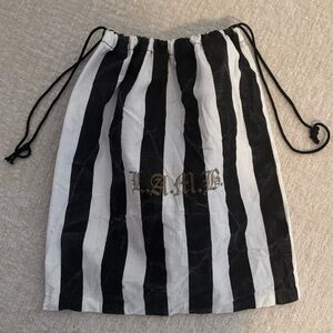 L.A.M.B. Monochrome Striped Dust Bag